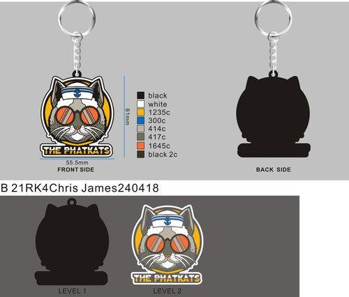 CUSTOM RUBBER KEYCHAIN 21RK4Chris James