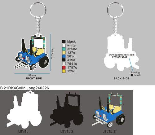 CUSTOM RUBBER KEYCHAIN-21RK4Colin Long