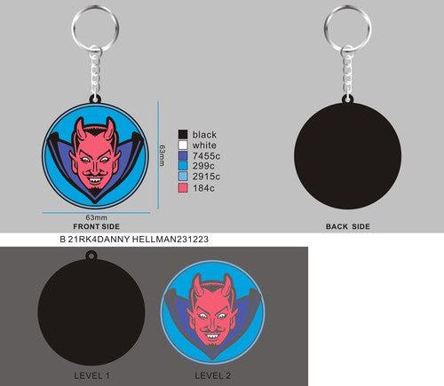 CUSTOM RUBBER KEYCHAIN-21RK4DANNY HELLMAN