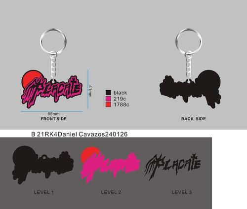 CUSTOM RUBBER KEYCHAIN-21RK4Daniel Cavazos