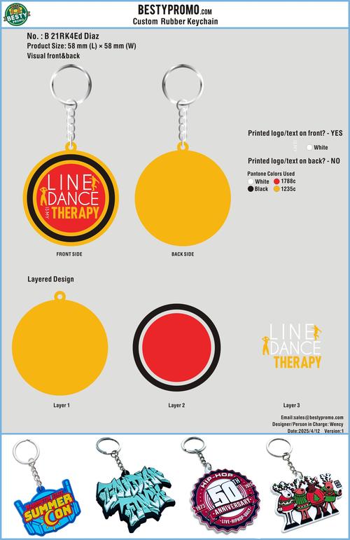 CUSTOM RUBBER KEYCHAIN 21RK4Devin Butler250412