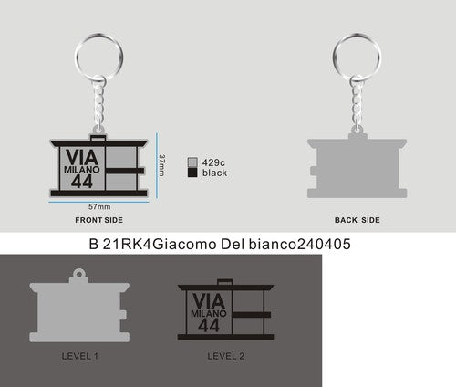 CUSTOM RUBBER KEYCHAIN-21RK4Giacomo Del bianco