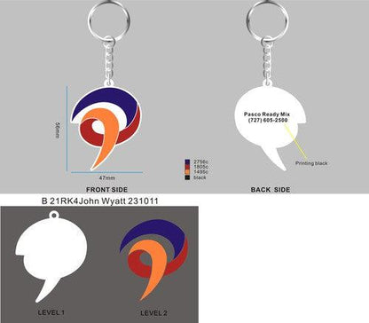 Rubber Keychain-21RK4John Wyatt 231011 samples