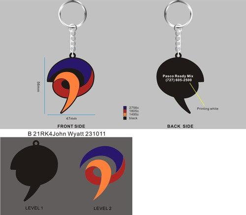 Rubber Keychain-21RK4John Wyatt 231011 samples