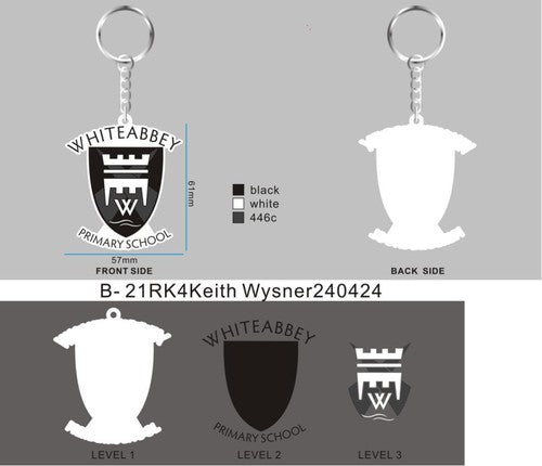 CUSTOM RUBBER KEYCHAIN  21RK4Keith Wysner