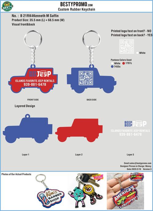 CUSTOM RUBBER KEYCHAIN 21RK4Kenneth M Saffin250310-RE