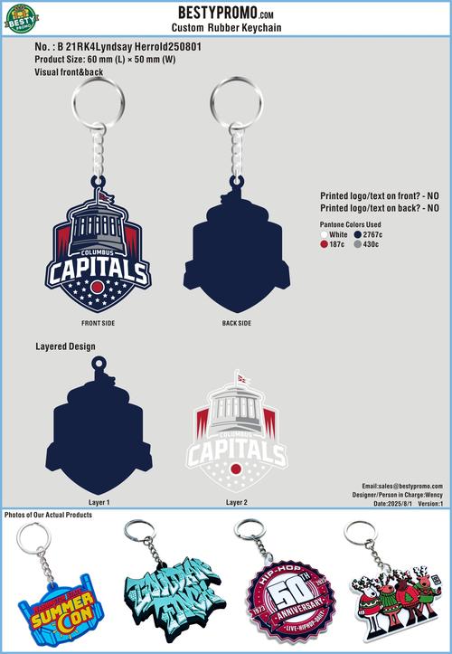 3D Rubber Keychain 21RK4Lyndsay Herrold250801