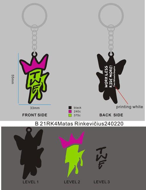 CUSTOM RUBBER KEYCHAIN-Reorder U4119-21