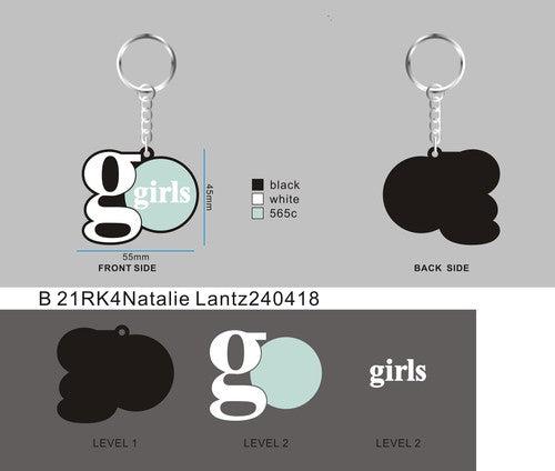 CUSTOM RUBBER KEYCHAIN 21RK4Natalie Lantz