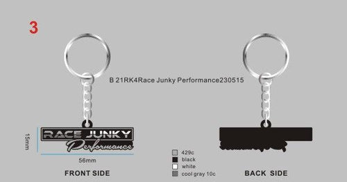 CUSTOM RUBBER KEYCHAIN-21RK4Race Junky Performance230515