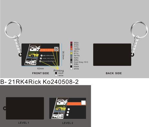 CUSTOM RUBBER KEYCHAIN 21RK4Rick Ko