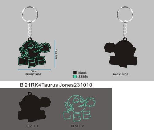 Rubber Keychain-21RK4Taurus Jones231010