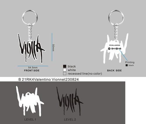CUSTOM RUBBER KEYCHAIN-21RK4Valentino Vionnet