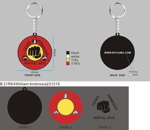 CUSTOM RUBBER KEYCHAIN-21RK4William Ambrosia