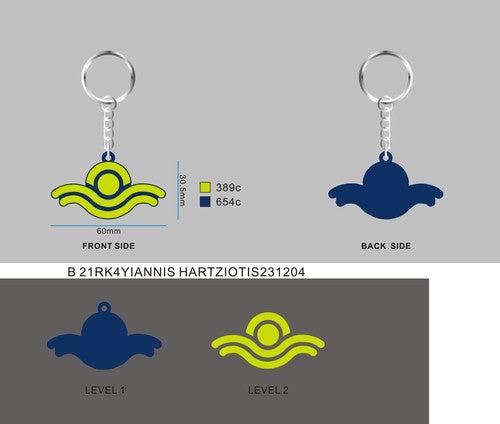 CUSTOM RUBBER KEYCHAIN-21RK4YIANNIS HARTZIOTIS