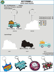 3D Rubber Keychain 21RK4sabrina l saldana250715