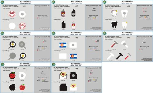 Custom PVC Rubber Pins 21RP4Kathryn Goings251009-RE