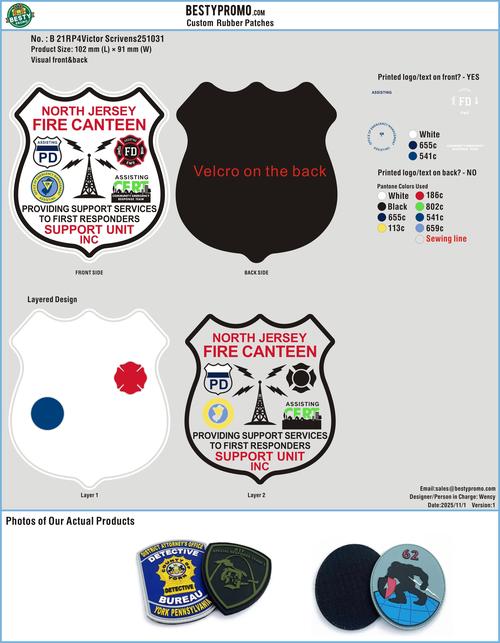 Custom PVC Rubber Patch 21RP4Victor Scrivens251031-RE