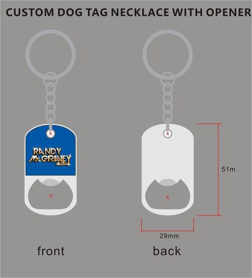 21Randy McGravey231214- Zinc Alloy Opener Keychain