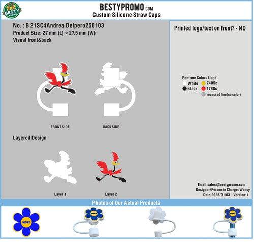 Silicone Straw Caps 21-U5784 Reorder