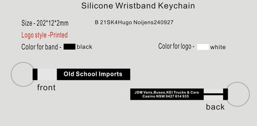Silicone Wristband Keychain 21SK4Hugo Noijens