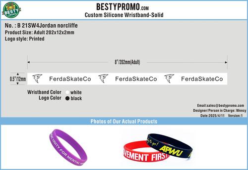 Silicone Wristband - Solid 21SW4Jordan norcliffe250411