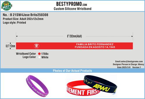 Silicone Wristband - Solid 21SW4Jose Brito