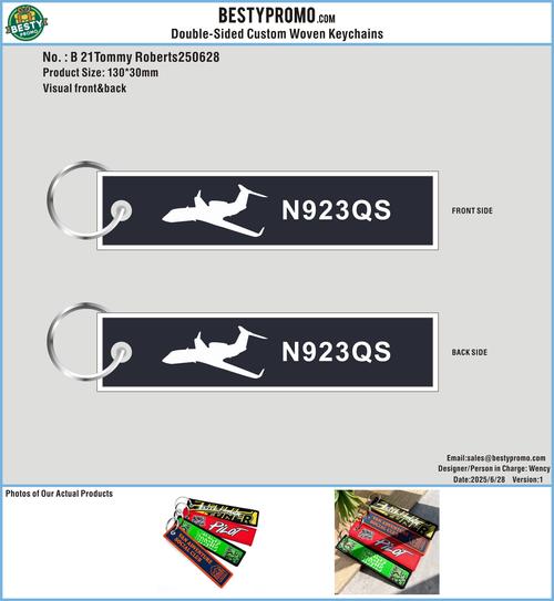 DOUBLE-SIDED CUSTOM WOVEN KEYCHAINS 21Tommy Roberts250628
