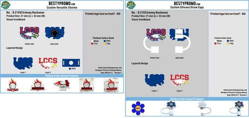 Versatile Shoe Charm/Silicone Straw Cap 21VSC4Jenny Buchanan250811