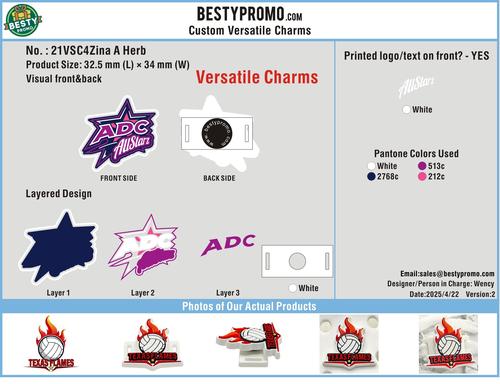 CUSTOM VERSATILE CHARMS 21VSC4Zina A Herb250422