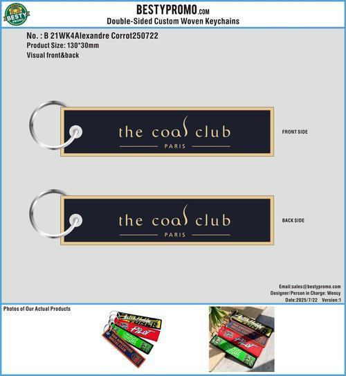 Double-Sided Custom Woven Keychains 21WK4Alexandre Corrot250722