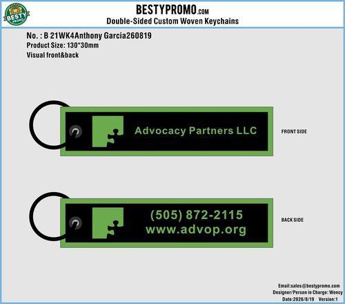 Custom Double-Sided Woven Flight Key Tag - 20260819 - 21 -RE