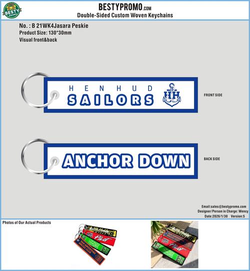 Custom Double-Sided Woven Flight Key Tag 21WK4Jasara Peskie260130