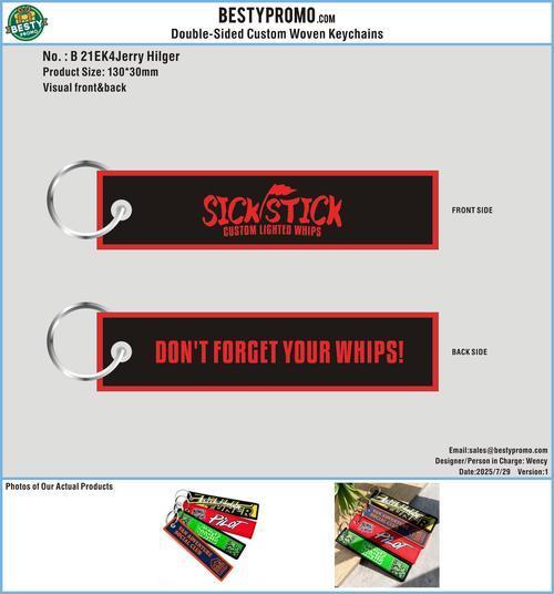 Double Sided Woven Keychains 21EK4Jerry Hilger250729