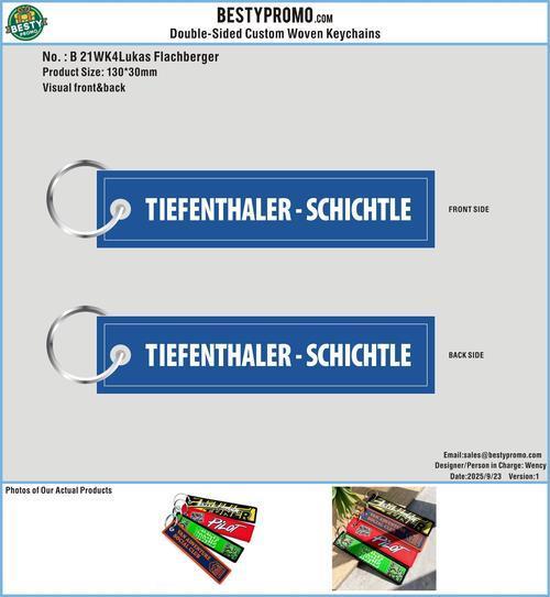 Double Sided Woven Keychains  21WK4Lukas Flachberger250923