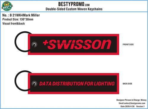 Custom Double-Sided Woven Flight Key Tag - 20260505 - 21 -RE