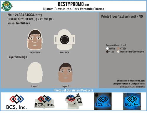 CUSTOM Versatile Shoe Charm - Glowing-24CC4Jordy20241007