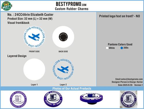CUSTOM SHOE CHARMS - 24CC4Arin Elizabeth Custer20250626