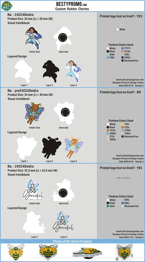 CUSTOM SHOE CHARMS - 24CC4Deidra20250715
