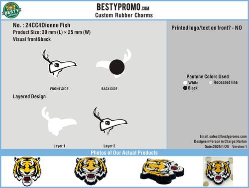 CUSTOM SHOE CHARMS - 24CC4Dionne Fish20250125