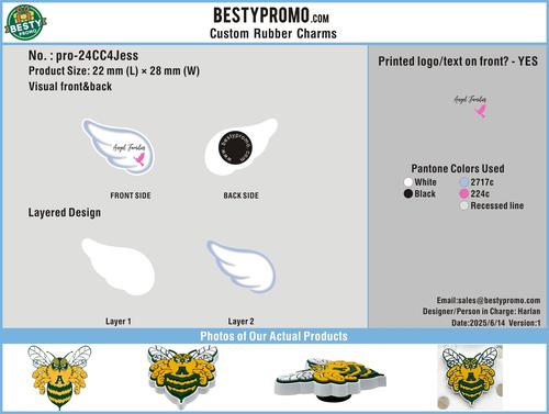 CUSTOM SHOE CHARMS - 24CC4Jess20250614