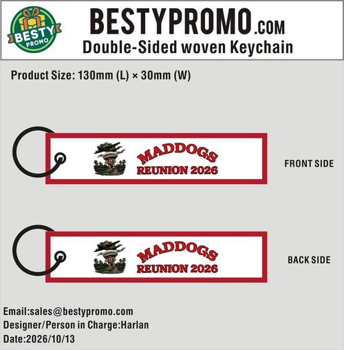 Custom Double-Sided Woven Flight Key Tags -20260902-24