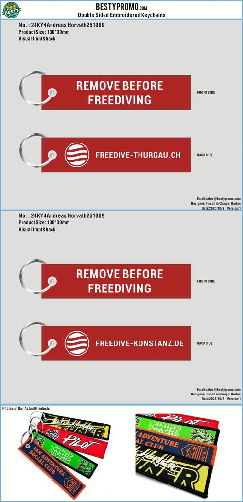 CUSTOM Double-Sided Custom Embroidered Keychain-24EKY4Andreas Horvath251009-RE