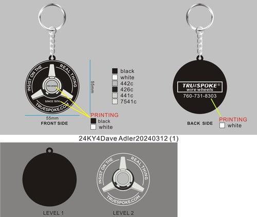 CUSTOM RUBBER KEYCHAINS - 24KY4Dave Adler20240312