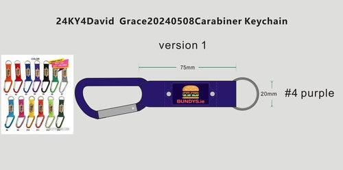 CUSTOM Carabiner Keychain -24KY4David  Grace20240508