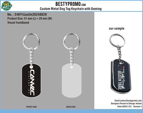 CUSTOM Enamel Keychain-24KY4Justin20240829
