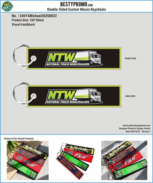Double-Sided Custom Woven Keychains-24KY4Michael20250822