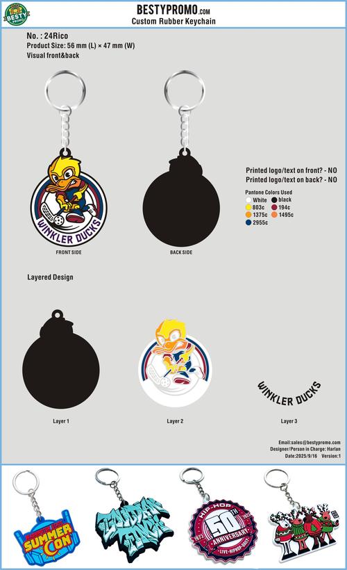CUSTOM RUBBER KEYCHAINS - 24KY4Rico20250916