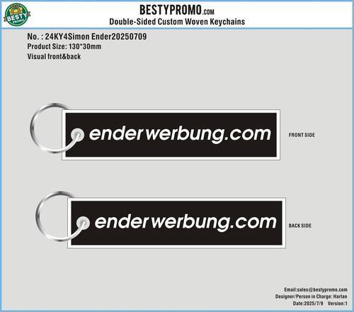 Double-Sided Custom Woven Keychains-24KY4Simon-Ender20250709