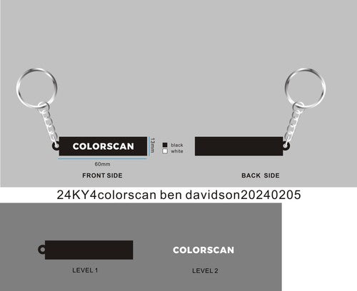 CUSTOM RUBBER KEYCHAINS - 24KY4colorscan ben davidson20240205